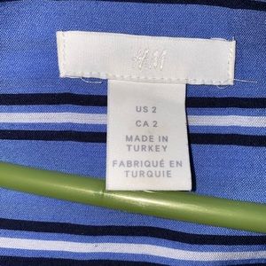 Long Blue Stripped Robe